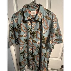 Scotch & Soda Regular-Fit Hawaiian Floral Print Poplin Shirt Size XL
